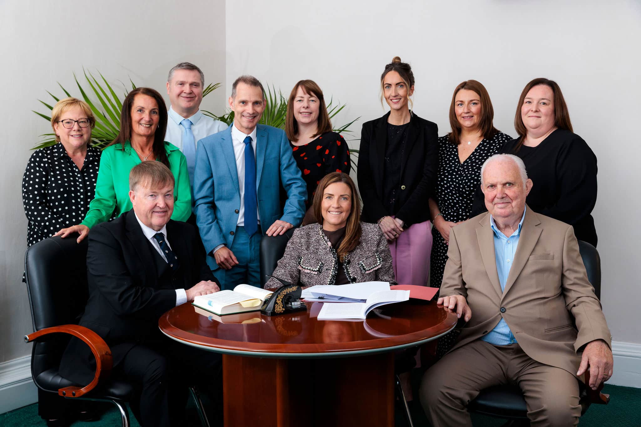 Fee earner group photo at Pomphreys, Solicitors, Wishaw