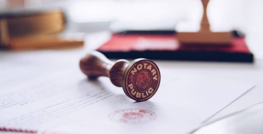 Notary,Stamp,On,A,Valid,Document.